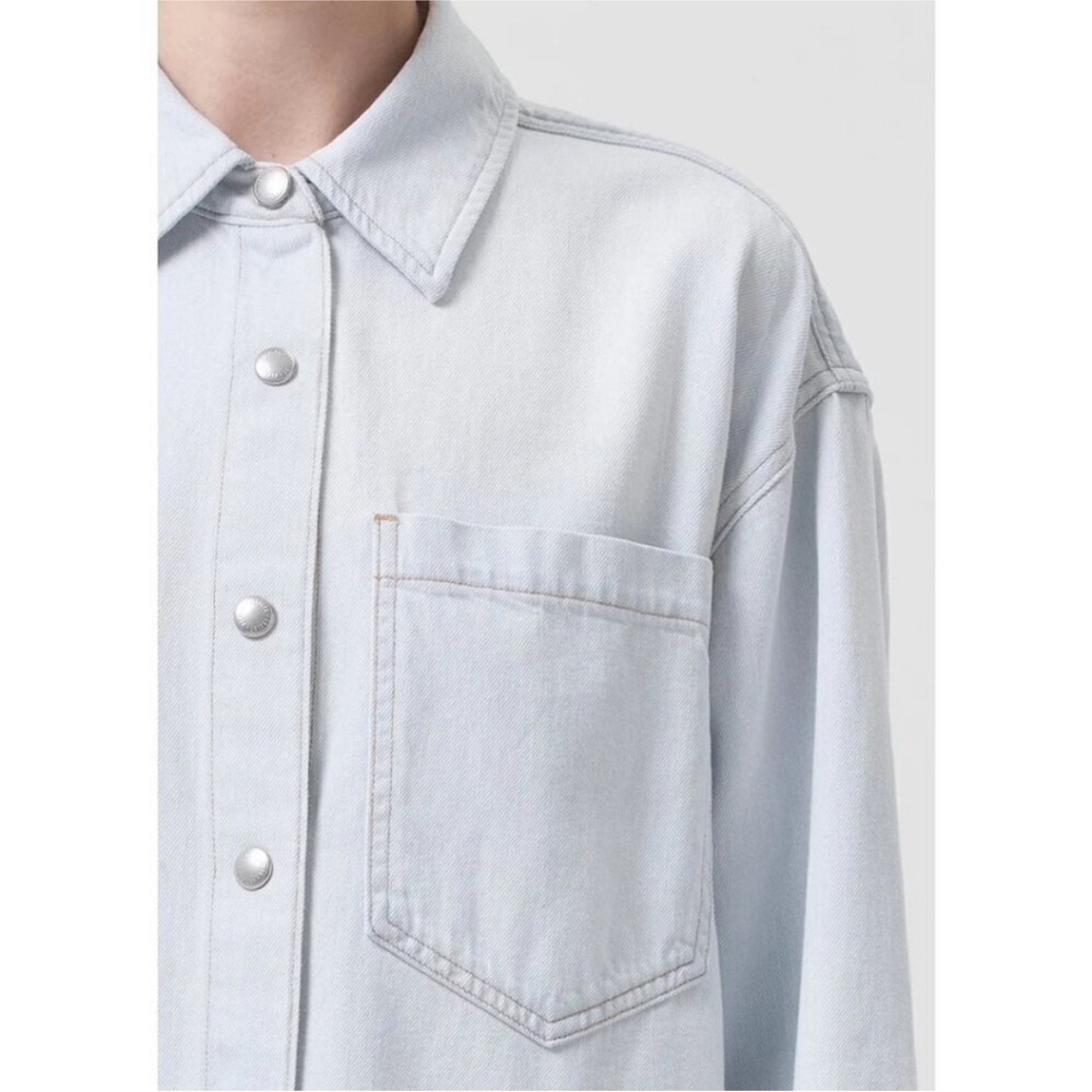 Agolde Mazie Denim Shirt Dress - Picture 5 of 12